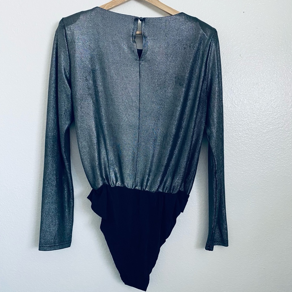 4TH & RECKLESS Shimmering Silver Bodysuit - Picture 9 of 14